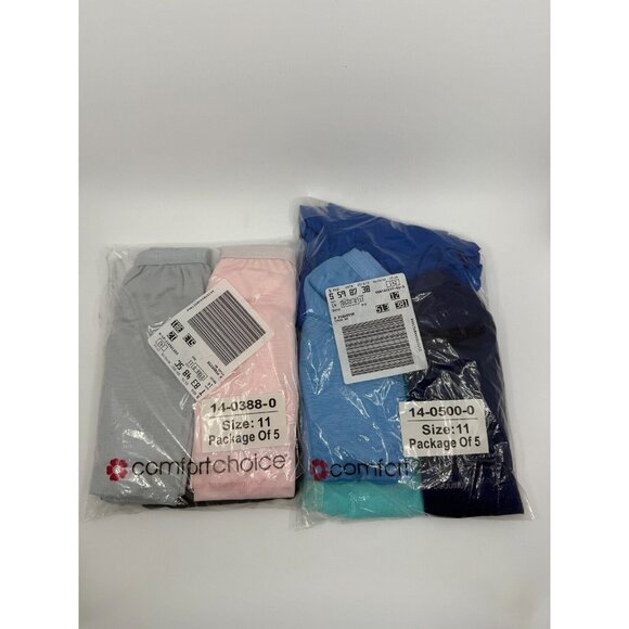 Comfort Choice Womens 100%‎ Nylon 10 Pack Multi-Color Panties Size 11 Comfort - Picture 1 of 2
